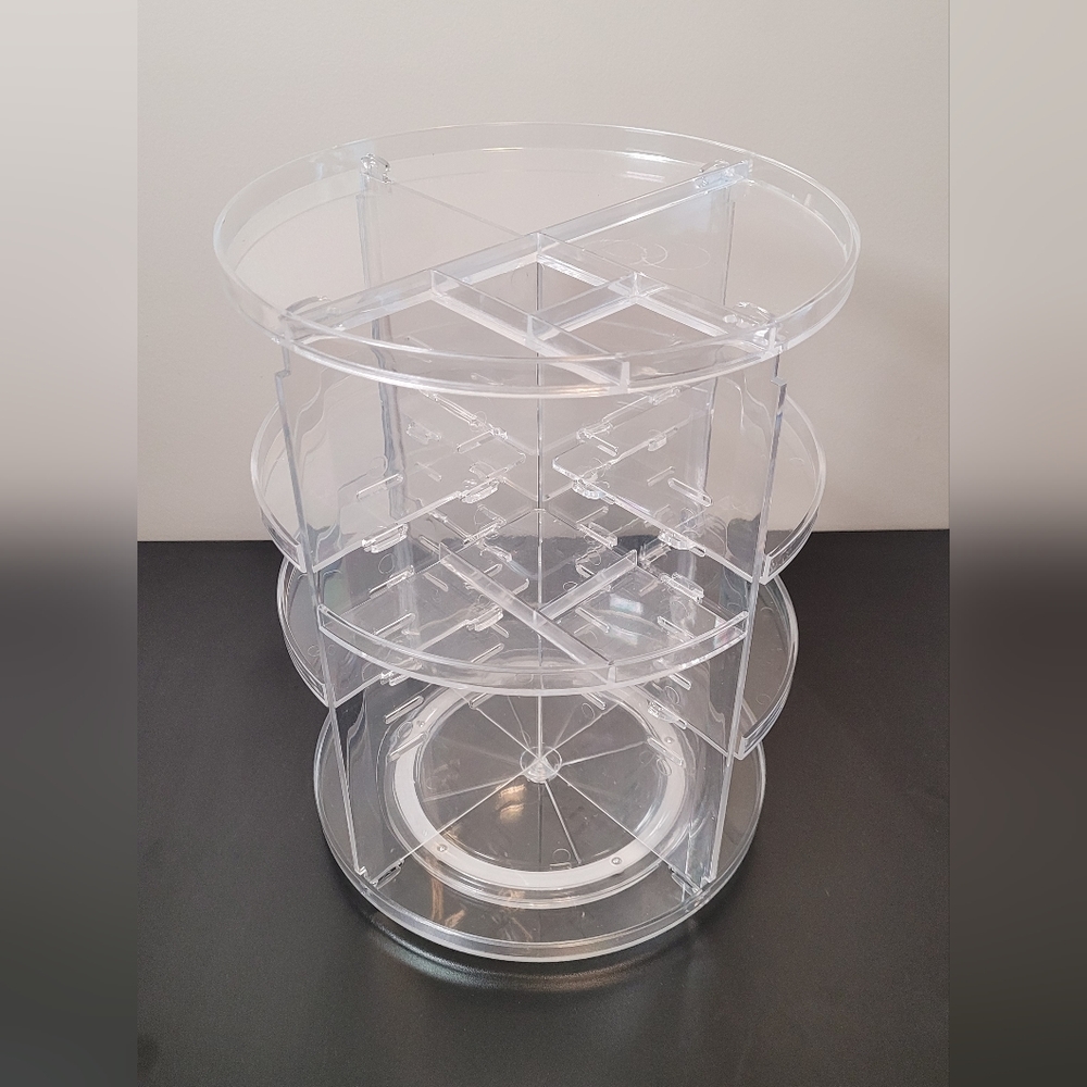 Clear Acrylic Rotating Makeup Organizer